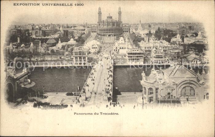 Exposition Universelle Paris 1900 Panorama du Trocadero