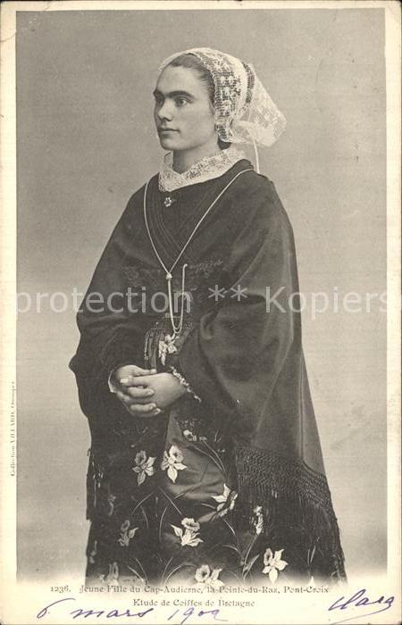 Trachten Frankreich Jeune Fille du Cap-Audierne