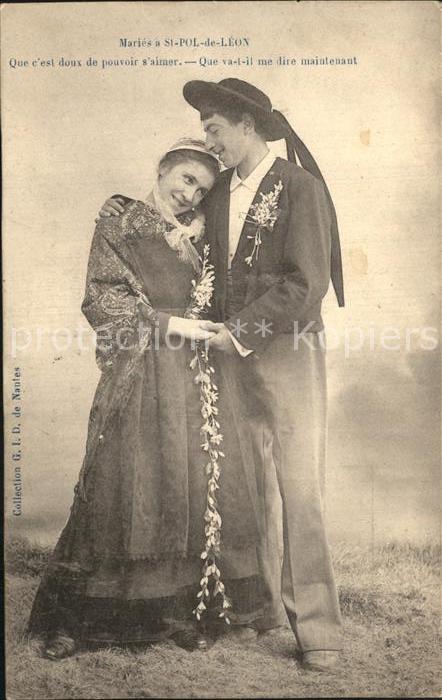 Trachten Frankreich Maries a St.-Pol-de-Leon