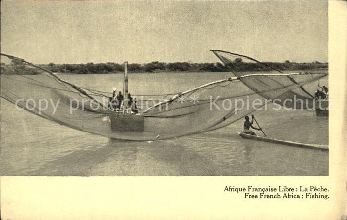 Fischerei Peche Afrique Francaise Libre