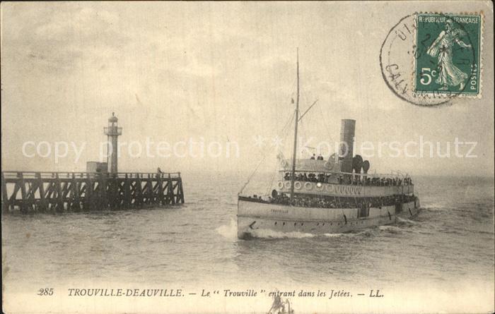 Dampfer Binnenschifffahrt Trouville-Deauville Jetee