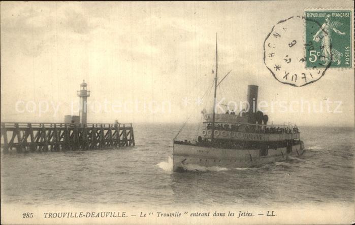 Dampfer Binnenschifffahrt Trouville-Deauville Jetee