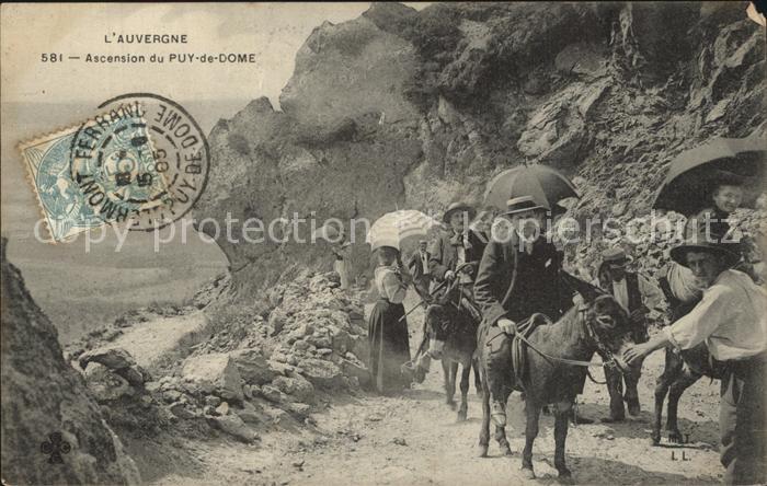 Esel Tiere Auvergne Ascension du Puy-de-Dome