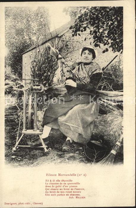 Spinnrad Fileuse Morvandelle