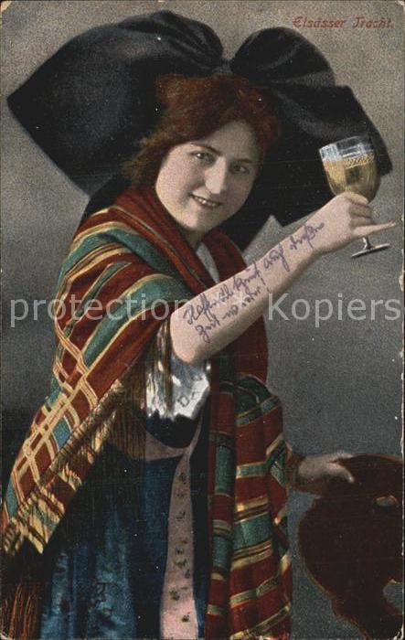 Trachten Alsace Elsässerin Wein