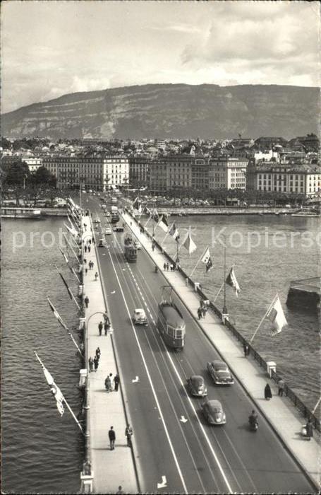 Strassenbahn Geneve Pont du Mont-Blanc