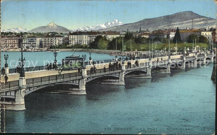 Strassenbahn Geneve Pont du Mont-Blanc