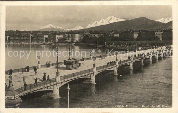 Strassenbahn Geneve Pont du Mont-Blanc