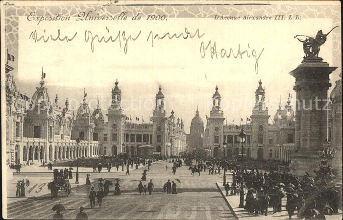 Exposition Universelle Paris 1900 Avenue Alexandre III.