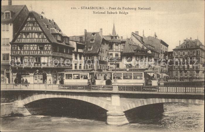 Strassenbahn Strasbourg Pont du Faubourg National