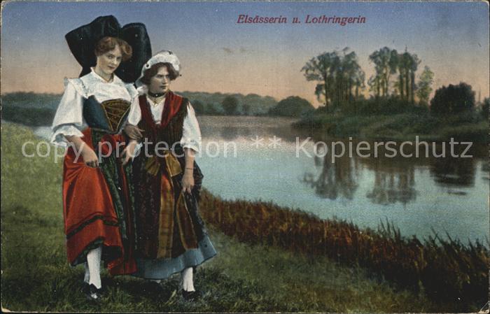 Trachten Alsace Elsässerin und Lothringerin