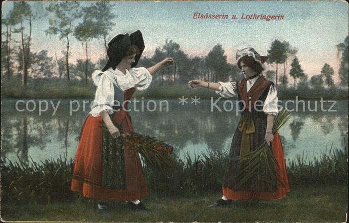 Trachten Alsace Elsässerin und Lothringerin Ers.-Pionie