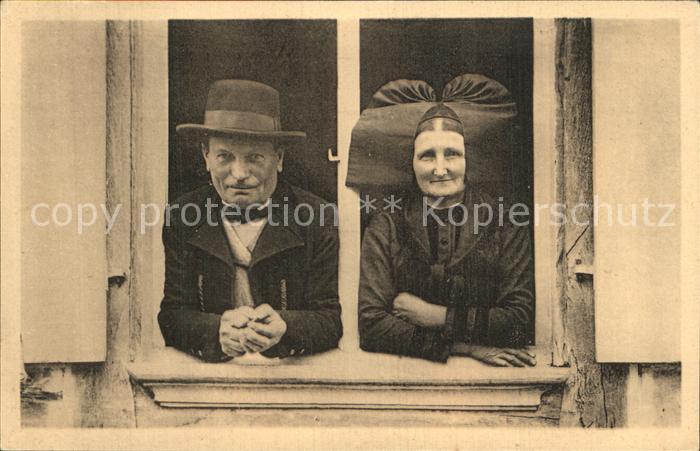 Trachten Alsace Elsässische Bauernfamilie