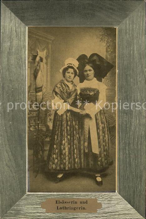 Trachten Alsace Elsässerin und Lothringerin Spinnrad