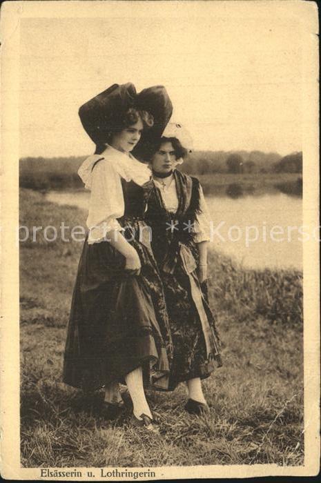 Trachten Alsace Elsässerin und Lothringerin