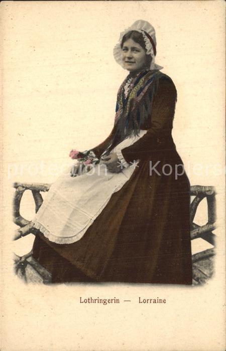 Trachten Frankreich Lothringerin Lorraine