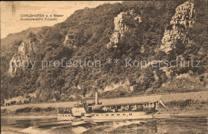Dampfer Seitenrad Karlshafen Weser Hannoversche Klippen