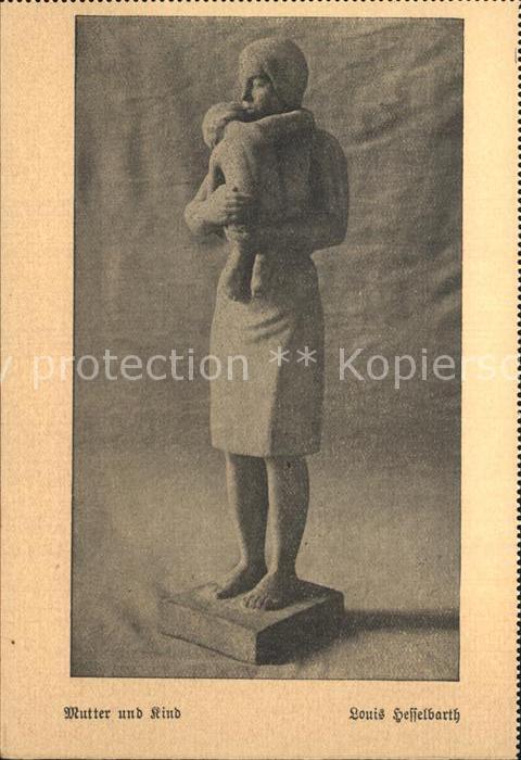 Skulpturen Mutter und Kind Louis Hesselbarth