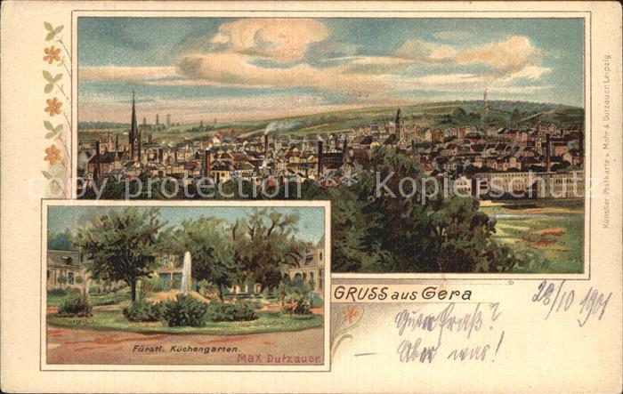 Gera Panorama Fuerstl Kuechengarten