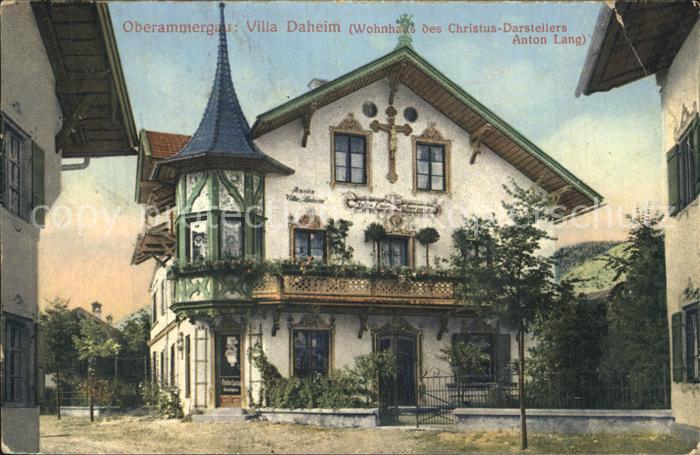 OBERAMMERGAU Bayern Villa Daheim Anton Lang Wohnhaus