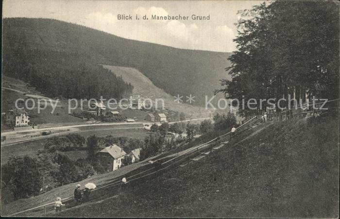 Manebach Blick in den Manebacher Grund