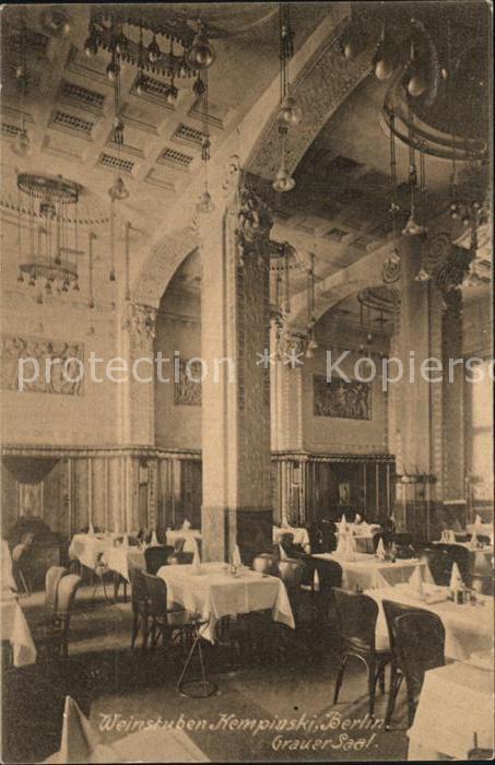 BERLIN CITY Weinstuben Kempinski Grauer Saal