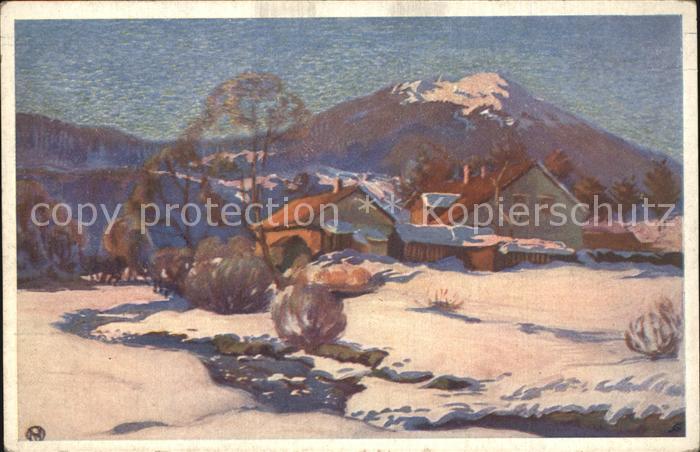 Eisenstein Zelezna Ruda mit Arber Künstlerkarte