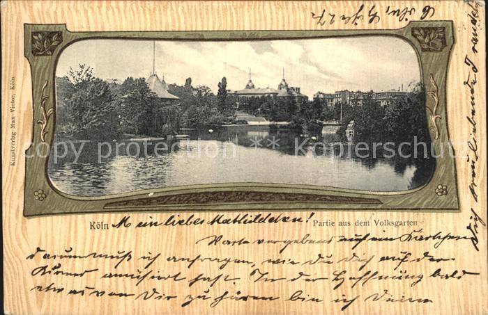 Koeln Rhein Volksgartenpartie