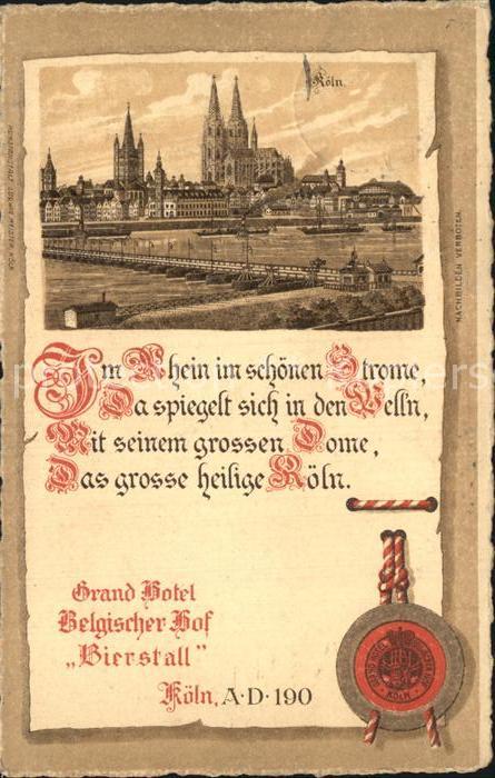 Koeln Rhein Dom Bruecke