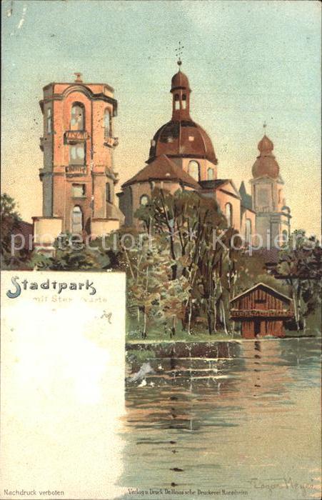 MANNHEIM BW Stadtpark mit Sternwarte