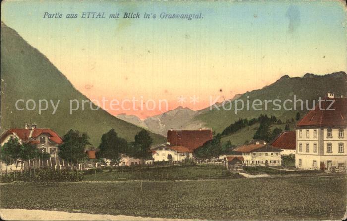 Ettal Blick ins Graswangtal