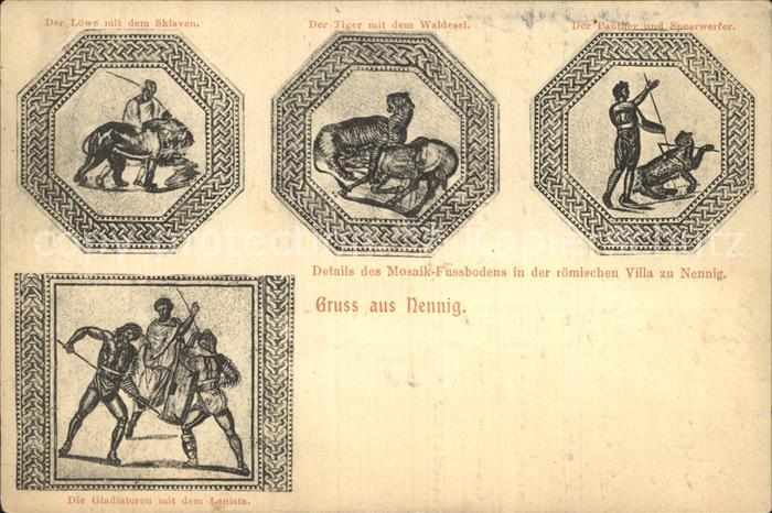 Nennig Mosaik Fussboden der roemischen Villa Details