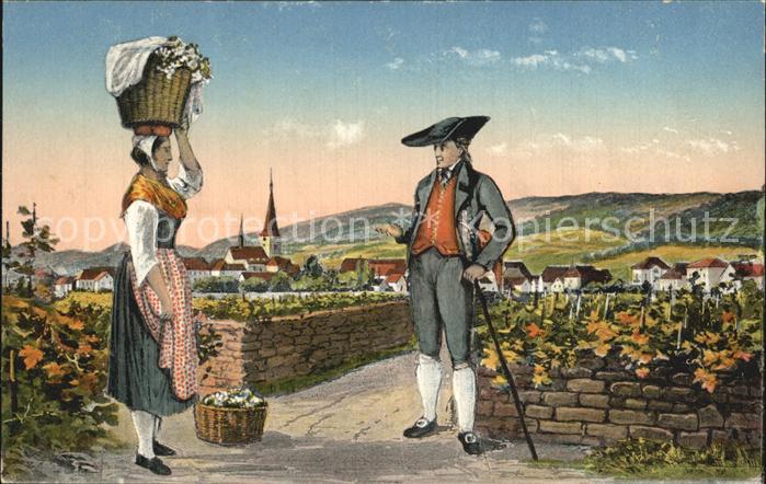 Deidesheim Wirtshaus Aus der Kanne Volkstrachten