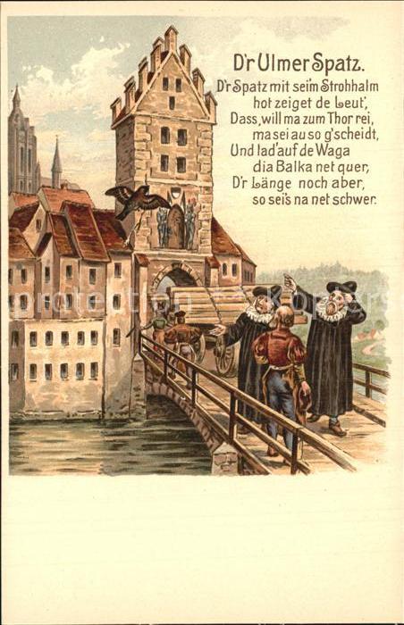 Ulm Donau Ulmer Spatz Stadttor Bruecke