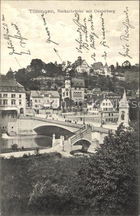 TueBINGEN BW Neckarbruecke mit Oesterberg