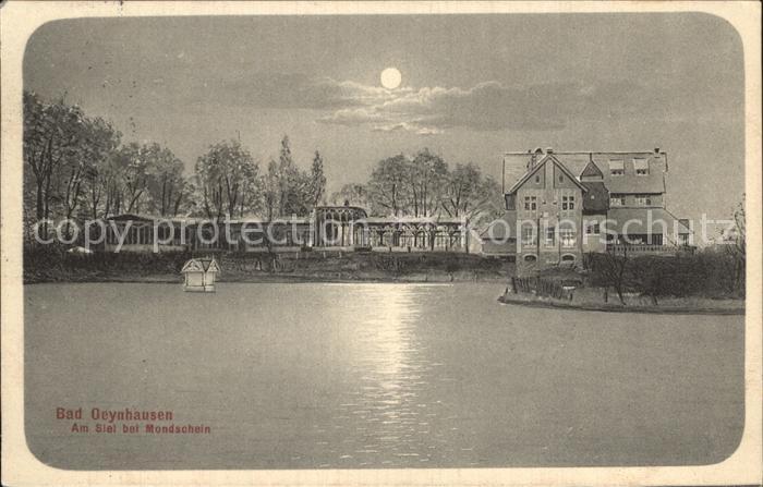 Bad Oeynhausen Am Siel bei Mondschein