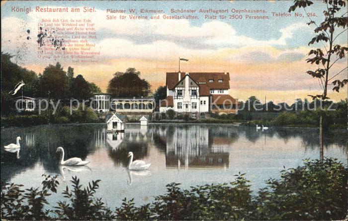 Bad Oeynhausen Kgl Restaurant am Siel Schwanenteich