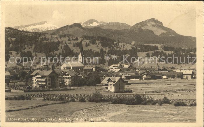 Oberstdorf mit Hohen Ifen