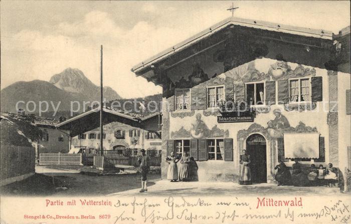 Mittenwald Bayern mit Wetterstein