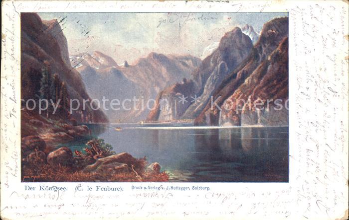 Koenigsee Berchtesgaden Kuenstlerkarte