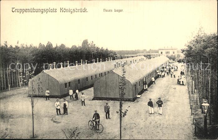 Koenigsbrueck Truppenuebungsplatz Neues Lager Baracken