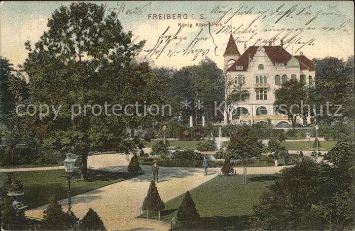 Freiberg Sachsen Koenig Albert Park
