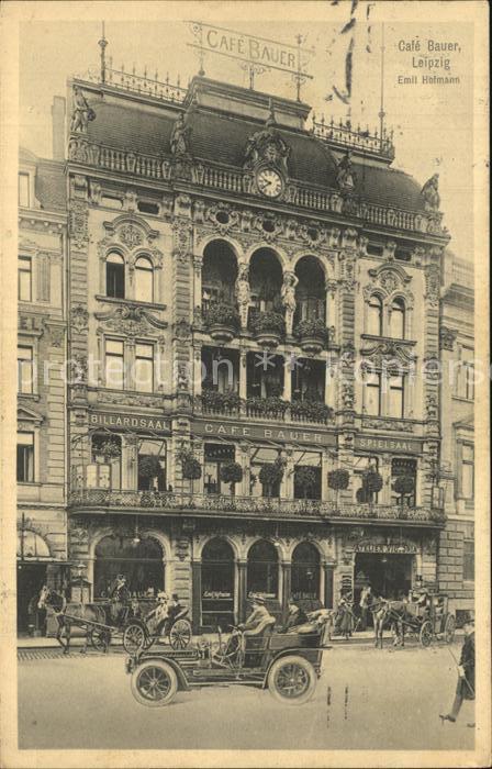 LEIPZIG Sachsen Cafe Bauer Automobil