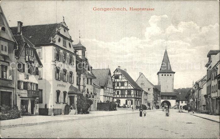 Gengenbach Hauptstrasse Torbogen Turm