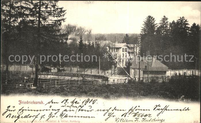Friedrichsruh Hamburg Blick zum Schloss