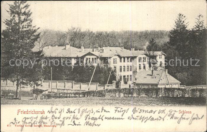 Friedrichsruh Hamburg Schloss