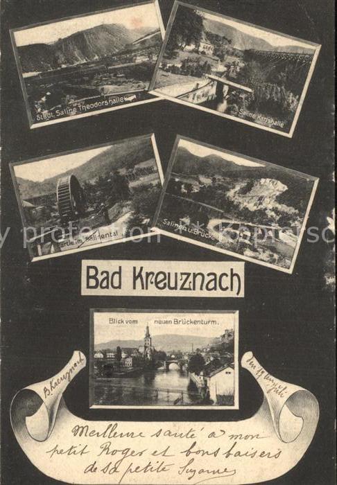 Bad Kreuznach Saline Theodordshalle Karlshalle Bruecke Kirche