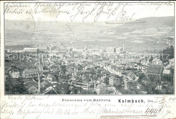Kulmbach Bayern Panorama Blick vom Rehberg