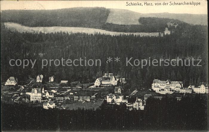 Schierke Harz Panorama Blick von der Schnarcherklippe