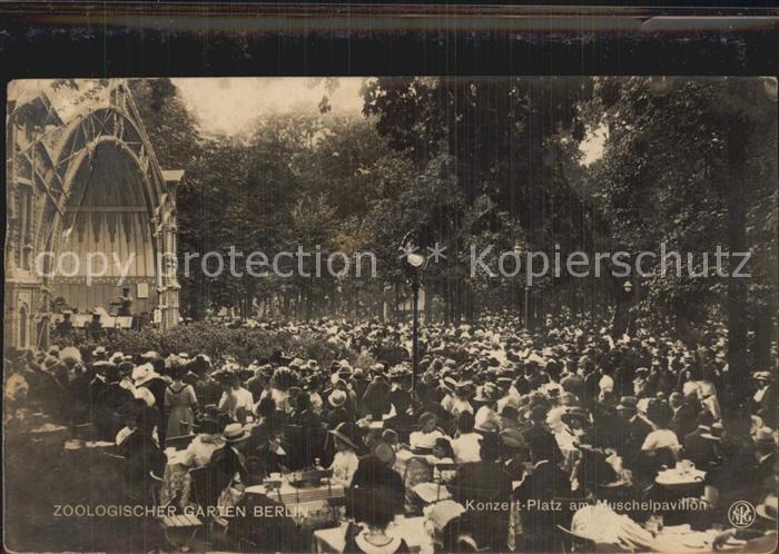 BERLIN  CITY Zoologischer Garten Konzertplatz am Muschelpavillon